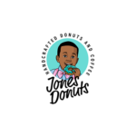 Das Logo von Jones Donuts.
