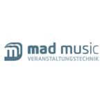 Das Logo von mad music.