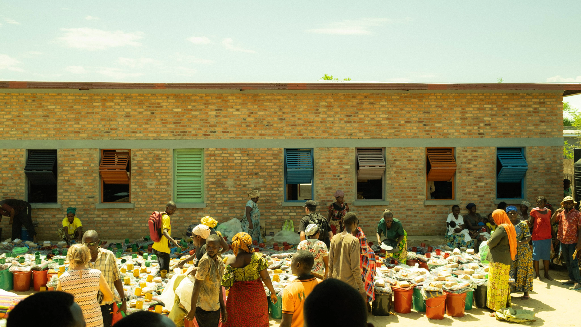 Ein Bild von Verteilungen in Burundi.