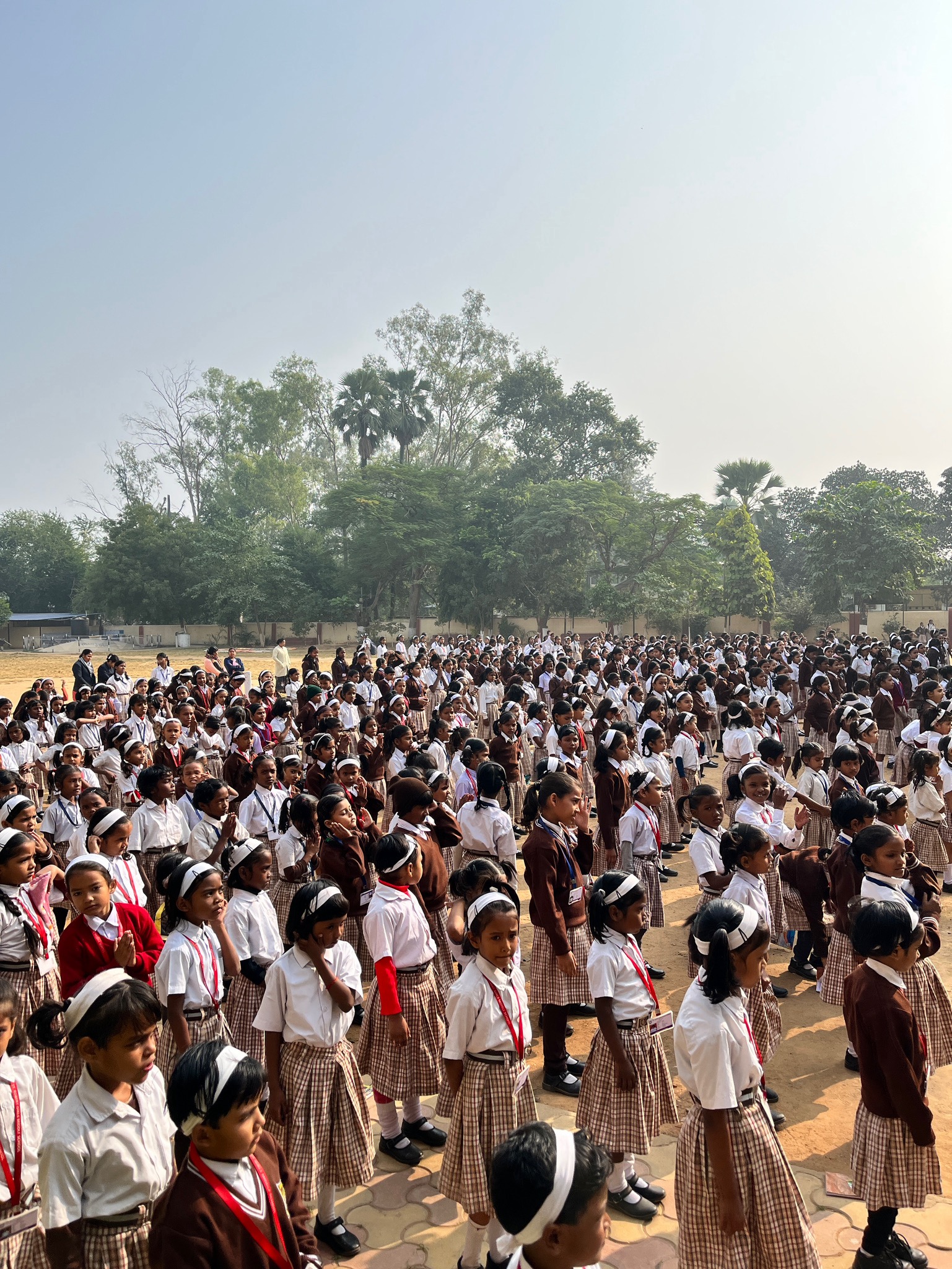 Ein Bild aus der Mädchenschule in Indien.