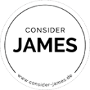 Das Logo der Firma Consider James.