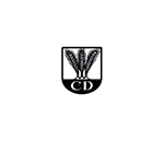 Das Logo von Dinkelacker in schwarz-weiß